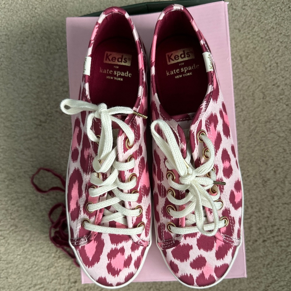 Kate spade pink leopard keds